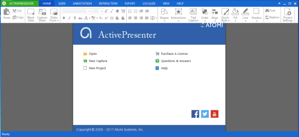 ActivePresenter Interface