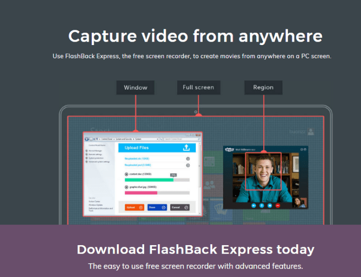 Flash back express free screen recorder