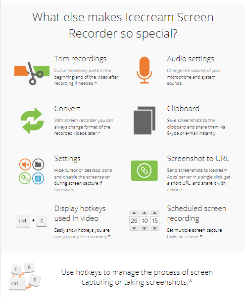 Icecream Free Screen Recorder