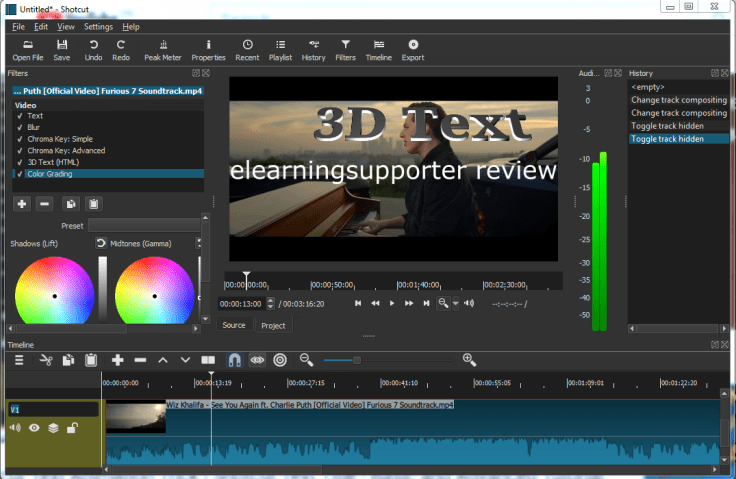 Shotcut video editor