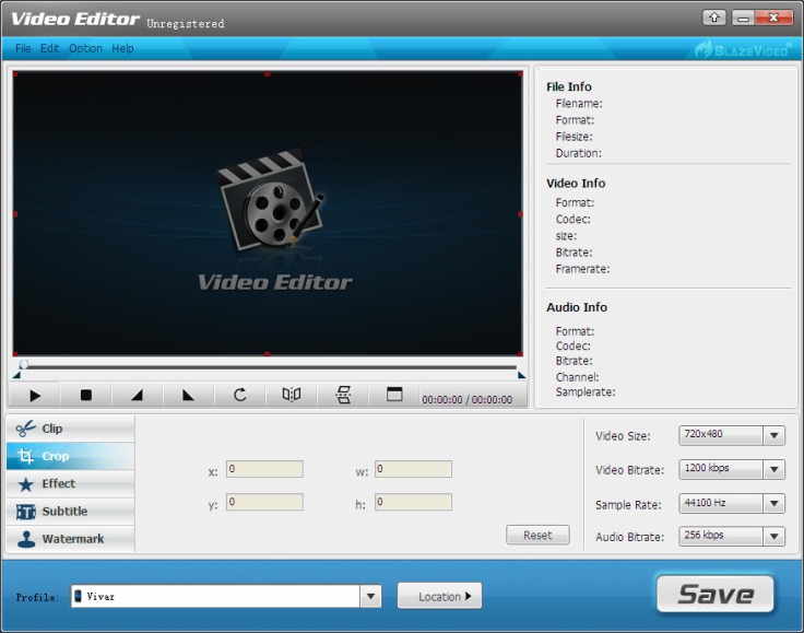 Blaze video editor