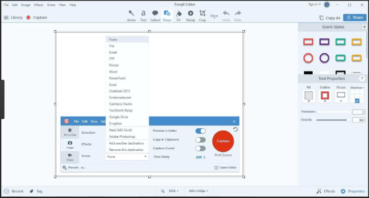 Snagit 13 Editor