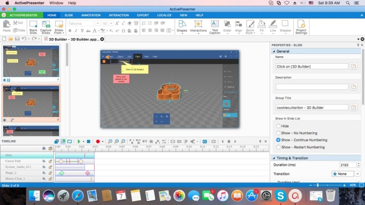ActivePresenter screen recorder for mac