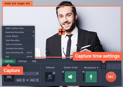 Movavi-screen-recorder-Capture-time-setting