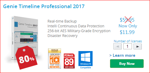 Genie Timeline Professional 2017 Black Friday