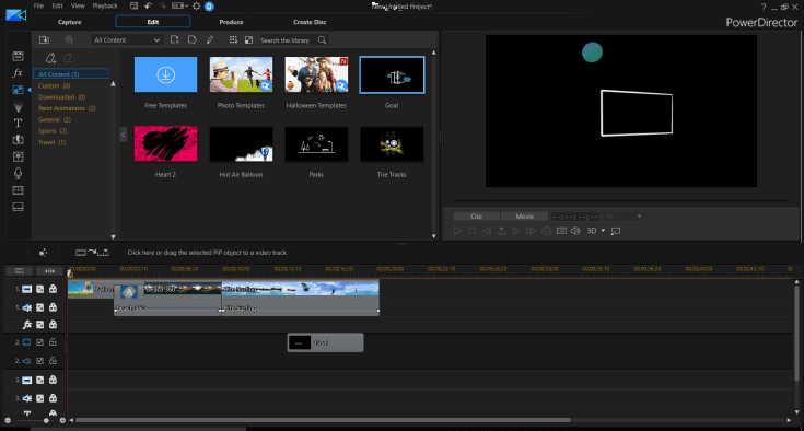 PowerDirector 16 effects
