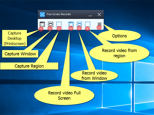 DVDVideoSoft free screen recorder interface