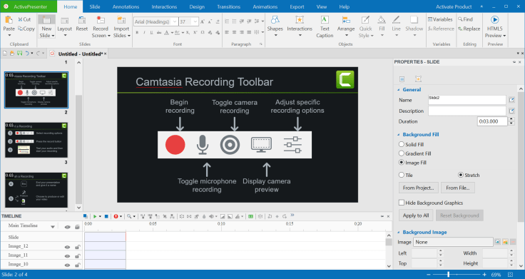 Import Slide ActivePresenter 7