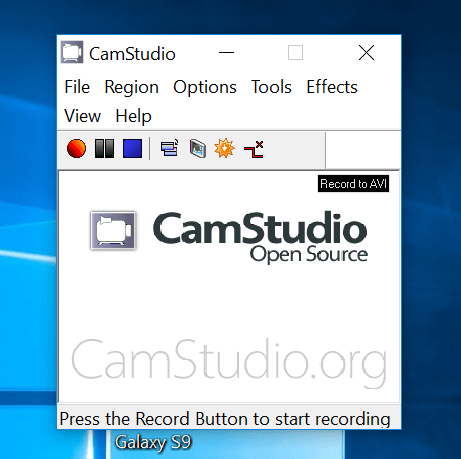 Camstudio Interface