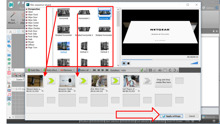 Add transition to your videos