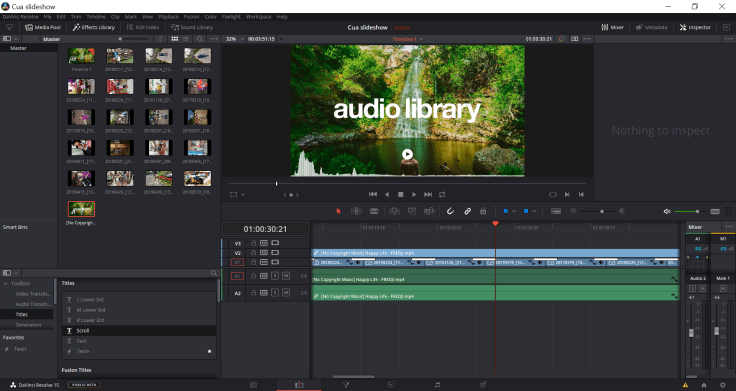 Davinci Resolve 15 User Interface