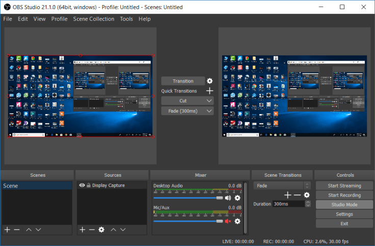 OBS Studio Recording Software
