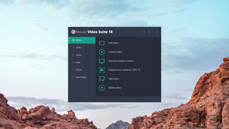 Movavi Video Suite Starting Screen