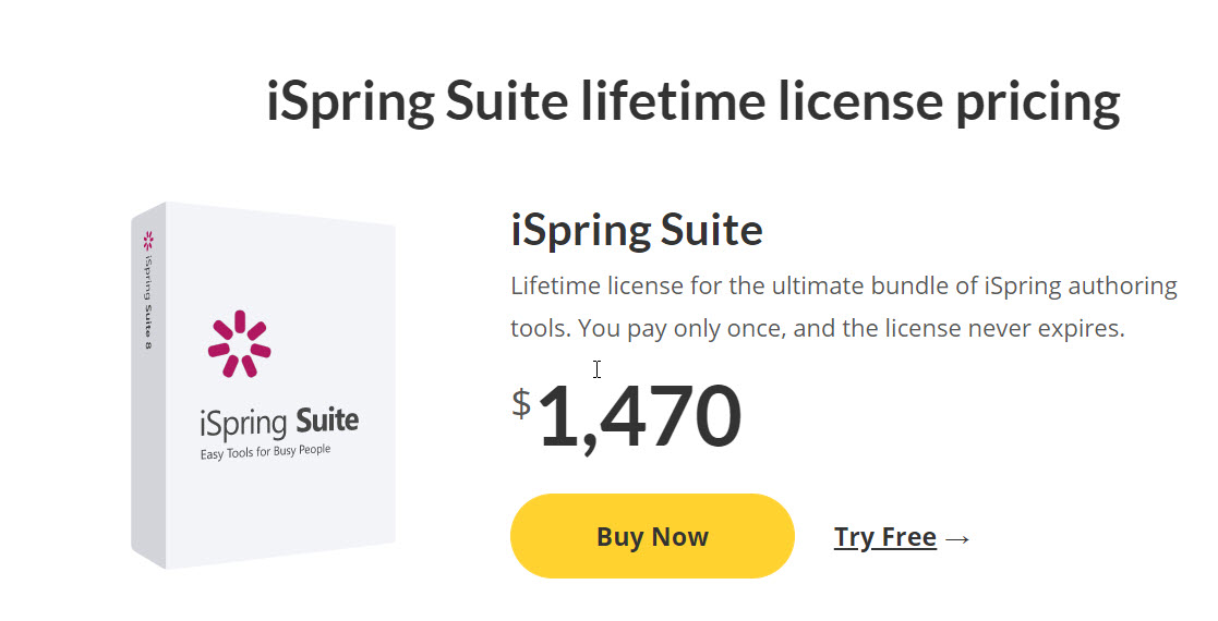 Ispring Licences iSpring Suite Lifetime license – Elearning Supporter