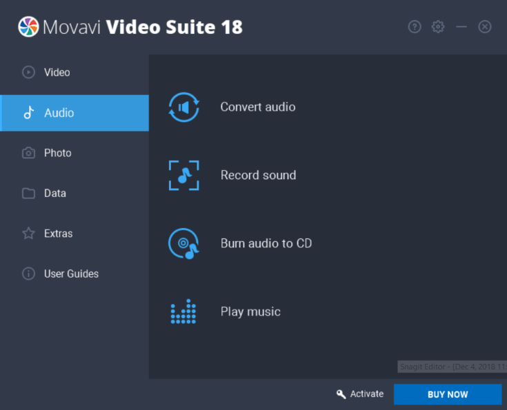 Movavi Video Suite Audio