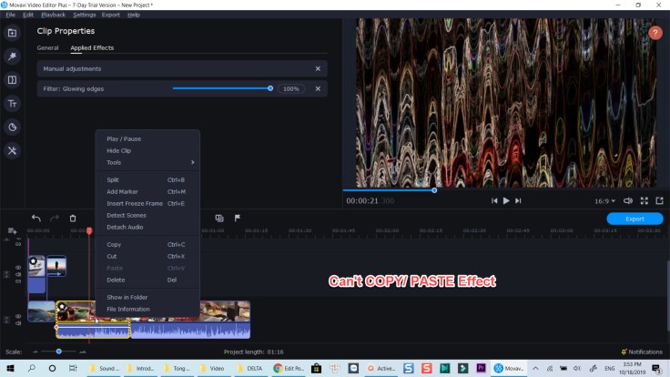 Movavi video editor plus 2020 Copy and paste effect