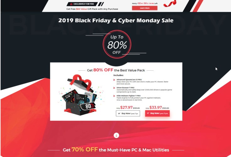 IObit 2019 Black Friday and Cyber Monday