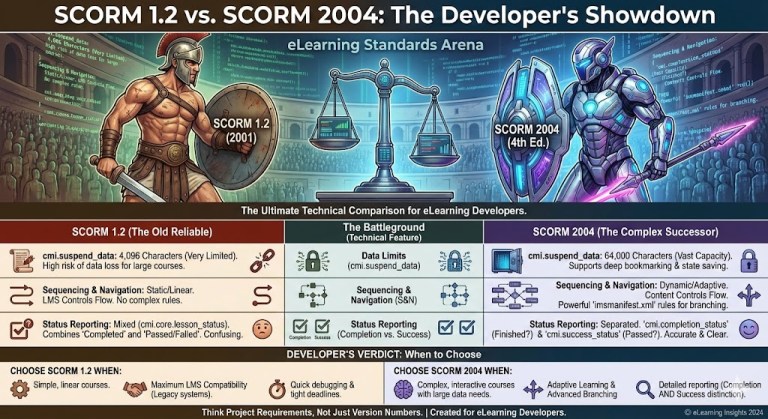 Scorm Components SCORM 1.2 vs. SCORM 2004: How to Choose the Right Export in Your Scorm ...