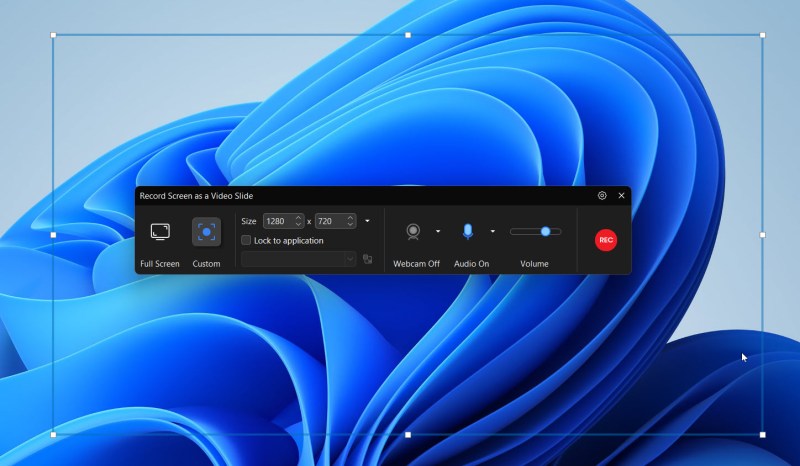 ActivePresenter Screen Recording Toolbar