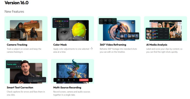 Filmora 16 new features